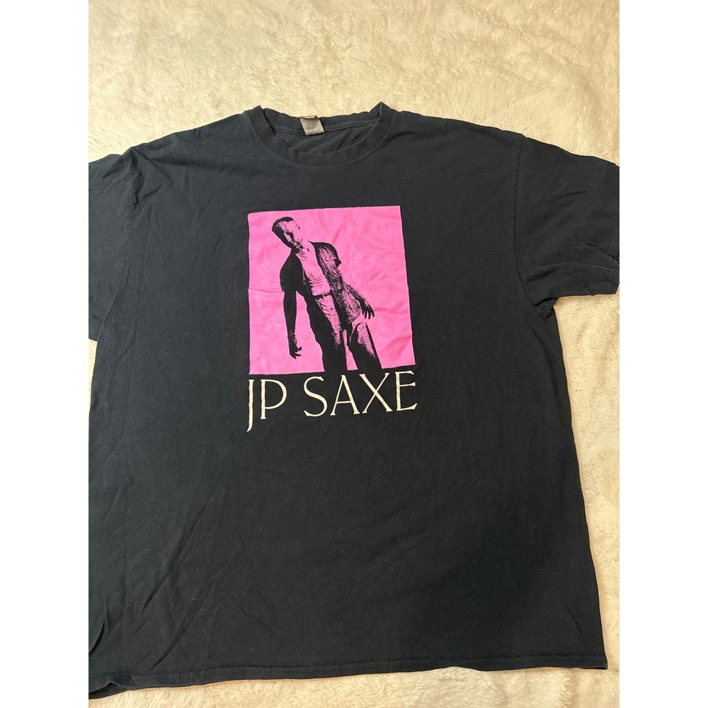 Gildan JP Saxe Graphic Tee Mens XL Black Excellent Short Sleeve Tour Merch